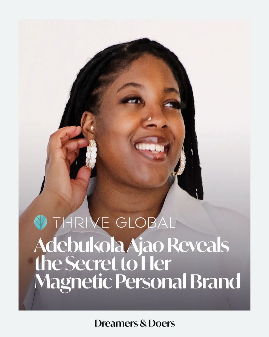 Thrive Global feature on building a magnetic personal brand